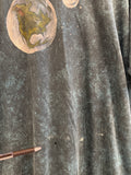 Vintage Earth Moon Stars Bleach Dyed T-Shirt Sz XL
