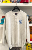 Vintage UK Kentucky Wildcats 1/4 Button Sweatshirt Sz L Made in USA