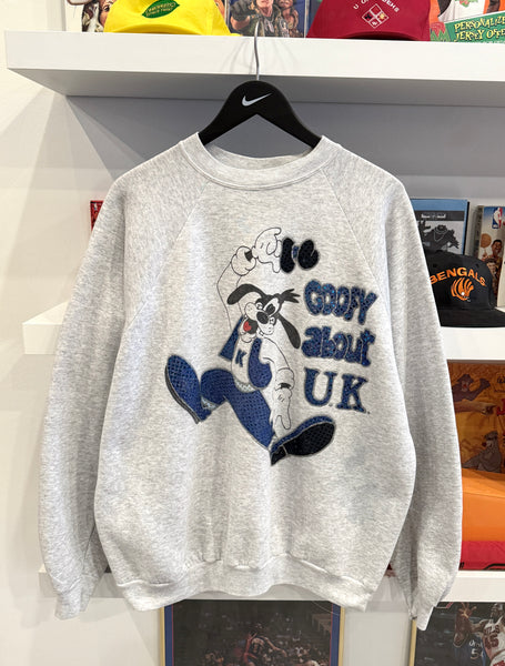 Vintage Custom Goofy About UK Sequins Sweatshirt Sz XL