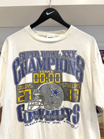 Vintage Dallas Cowboys 1996 Super Bowl XXX Champions T-Shirt Sz XL