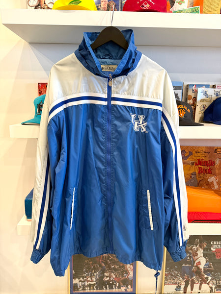 UK University of Kentucky Embroidered Windbreaker Jacket Sz XL