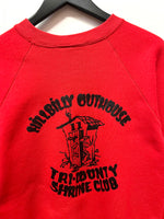 Vintage Hoosier Hillbilly Clan 14 Outhouse Tri-County Shrine Club Sweatshirt Sz M