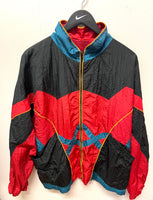 Vintage Colorblock Nylon Windbreaker Jacket Sz L