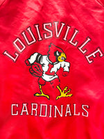 Vintage University of Louisville Cardinals Chalk Line Satin Varsity Jacket Size M
