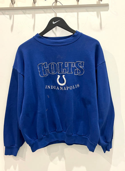 Vintage Indianapolis Colts Embroidered Sweatshirt Sz L