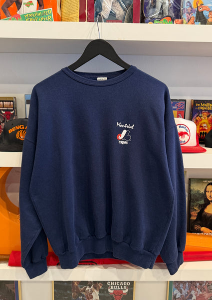 Vintage Montréal Expos Baseball MLB Sweatshirt Sz M