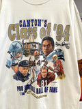 Canton's Class of '94 Pro Football Hall of Fame Collection Dallas Cowboys Tony Dorsett #33 Autograph T-Shirt Sz L Made in USA