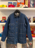 Vintage Sears Work’N Leisure Denim Chore Coat Jacket Blanket Lined Sz XL