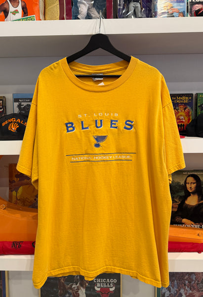 Vintage St. Louis Blues Hockey NHL Embroidered T-Shirt Sz XL