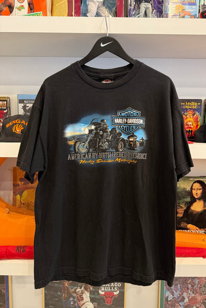 F.X. Caprara Harley-Davidson Adam’s Center NY American by Birth Rebel by Choice T-Shirt Sz XL