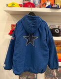 Vintage Dallas Cowboys Lined Starter Hooded Jacket Sz XL