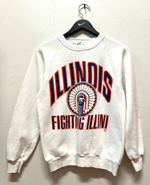 1990 Vintage Illinois Fighting Illini Sweatshirt Sz S