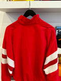 Vintage IU indiana University Lined Windbreaker Jacket with Knit Striped Trim Sz L/XL