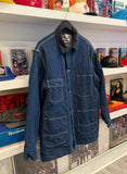 Vintage Sears Work’N Leisure Denim Chore Coat Jacket Blanket Lined Sz XL