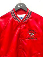 Vintage University of Louisville Cardinals Chalk Line Satin Varsity Jacket Size M