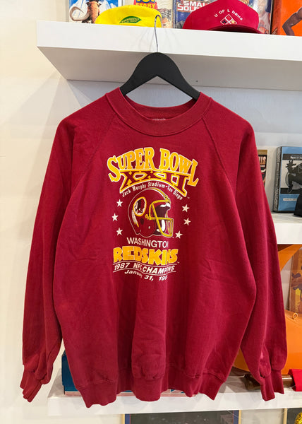 Vintage 1988 Super Bowl XXII Washington Redskins Sweatshirt Sz M Made in USA
