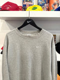 Vintage Nike Mini Swoosh Gray Sweatshirt Sz L Made in USA