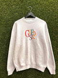 Vintage Guess? Gray Embroidered Sweatshirt Sz L