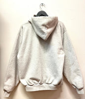 Vintage Carhartt Gray Insulated Zipped Hoodie Sz L