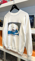 Vintage San Francisco Bay Fog Cat Tultex Sweatshirt Sz M Made in USA