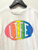 Vintage Life Rainbow Aardvark Graphics T-Shirt Sz L