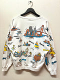 Vintage San Francisco Northern California Scenic Sweatshirt Sz L