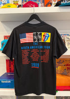 Vintage 1989 Rolling Stones Steel Wheels The North American Tour T-Shirt Sz L Made in USA