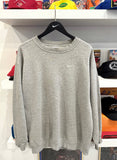 Vintage Nike Mini Swoosh Gray Sweatshirt Sz L Made in USA