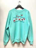 Vintage 1990 Indiana Cardinal Birds Sweatshirt Sz L