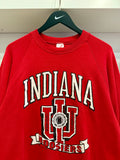 Vintage IU Indiana University Hoosiers Emblem Sweatshirt Sz M Made in USA