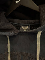 Avirex Black Embroidered Hoodie Sz M/L
