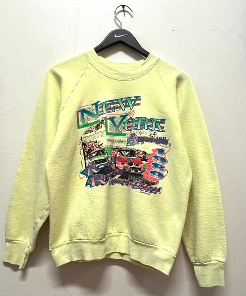 Vintage 1989 New York Racing Showcase Sweatshirt Road Racing At Its Best! Sz M