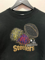 Vintage Pittsburgh Steelers Sweatshirt with Rhinestones Sz L