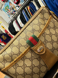 Vintage Gucci Crossbody Bag Sherry Line Brown