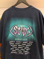 STYX World Concert Tour T-Shirt Sz XXL Front & Back Graphics