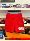 Silent Antics Red Fleece Shorts Sz M