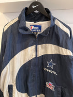 Dallas Cowboys NFL Pro Player Windbreaker Jacket Sz L