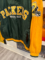 Green Bay Packers NFL 1/2 Zip Windbreaker Pullover Jacket Sz XXL