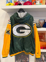 Green Bay Packers NFL 1/2 Zip Windbreaker Pullover Jacket Sz XXL