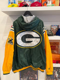 Green Bay Packers NFL 1/2 Zip Windbreaker Pullover Jacket Sz XXL