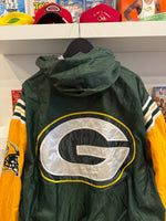 Green Bay Packers NFL 1/2 Zip Windbreaker Pullover Jacket Sz XXL