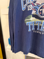 Vintage 2000 Super Bowl XXXIV Tennessee Titans American Conference Champions Long Sleeve T-Shirt Sz L