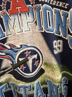 Vintage 2000 Super Bowl XXXIV Tennessee Titans American Conference Champions Long Sleeve T-Shirt Sz L