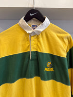Vintage Green Bay Packers NFL Rugby Shirt Sz M