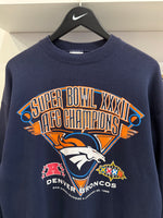 Vintage Denver Broncos Super Bowl XXXII AFC Champions Sweatshirt Sz L