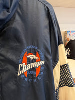 Vintage 1998 Denver Broncos Super Bowl XXXII Champs Windbreaker Jacket Sz L