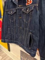 Cincinnati Bengals Levi Strauss Jeans Jacket Sz L