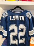 NWT Vintage Emmitt Smith #22 Dallas Cowboys Jersey Sz L Made in USA