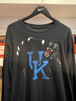 Vintage UK University of Kentucky Wildcats Black Long Sleeve T-Shirt Sz L