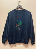 Vintage Paris La Tour Eiffel Embroidered Sweatshirt Sz M
